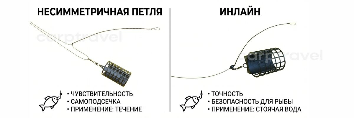 Две рабочие фидерные оснастки на карася в июне Две рабочие фидерные оснастки на карася в июне