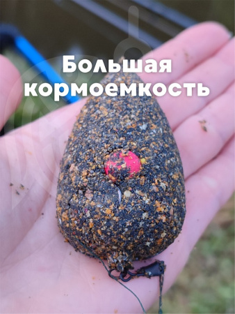 Набор неоснащенных кормушек 4 шт+ топтушка  Tackle Fish Wide XL Flat Method 80г