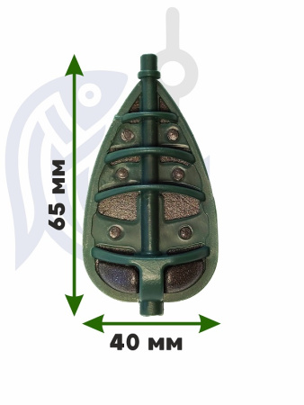 Набор неоснащенных кормушек 4 шт+ топтушка  Tackle Fish Wide XL Flat Method 80г