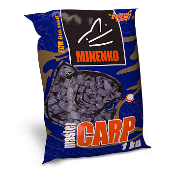 Пеллетс Minenko Master Carp Fish meal 14мм 1 кг (Рыбная мука)   Темный