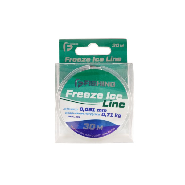 Леска зимняя F-Fishing Freeze Ice Line  30м 0,71 кг0,091 мм (Прозрачный) 2