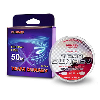 Поводочная леска Dunaev Team Dunaev  50м 3,49 кг/0,235мм (Прозрачный) 