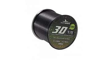 Леска EastShark 3D CAMO WAX  300м 18,7кг/0,40мм (Серый) 