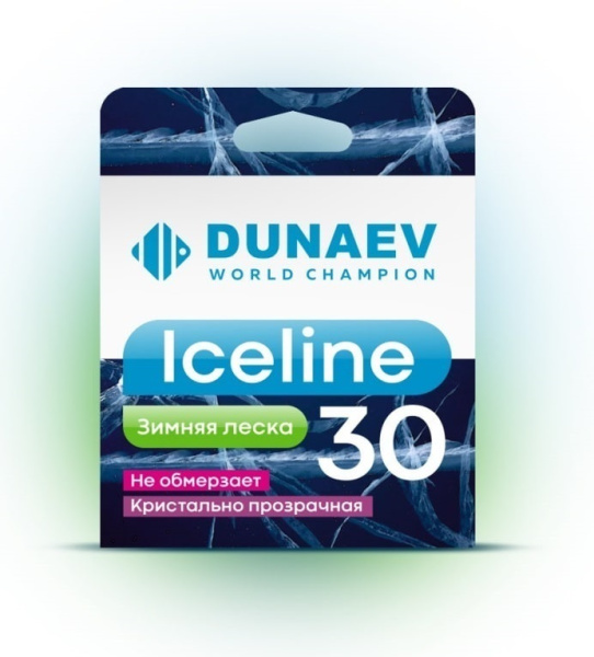 Леска зимняя Dunaev Ice Line  30м (Прозрачный)