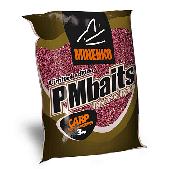 Прикормка сыпучая Minenko PMBaits Squid&octopus 3 кг (Кальмар и осьминог) 