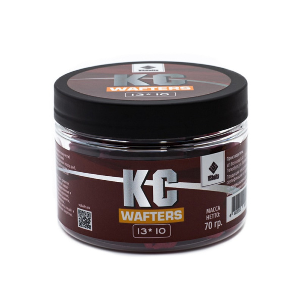 Бойлы нейтральные VS Baits Wafters  KC 10x13мм  70 г (Камыш + слива) 2