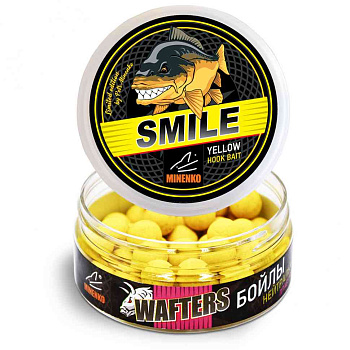 Бойлы нейтральные Minenko WAFTERS SMILE  Strawberry 12мм 70 г (Клубника) 